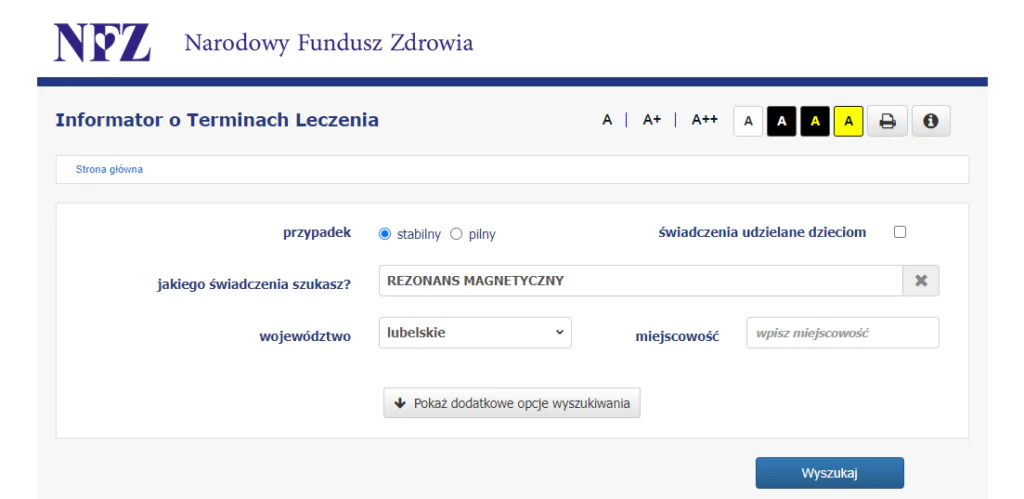 Rezonans magnetyczny na NFZ w Lublinie
