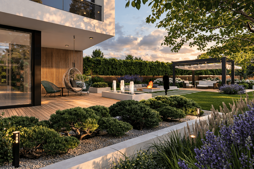 odcienie-zieleni-rabaty-i-oswietlenie-ogrodu